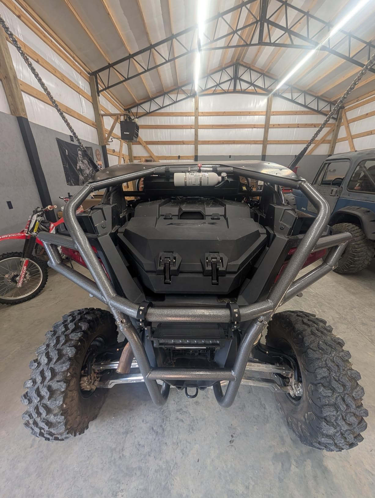 A & UTV PRO Lockable Front Cargo Storage Box, for 2009-2024 Polaris Sportsman Touring XP 1000 550 850,Waterproof 50 lb Capacity Lock & Ride Storage Bin Accessories,Replace OEM # 2877951 customer photo 2
