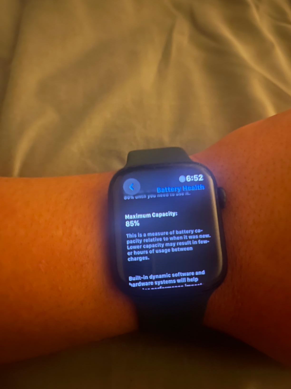 Apple Watch Series 7 (GPS, 45mm) Midnight Aluminum Case with Midnight Sport Band (Renewed) customer photo 1