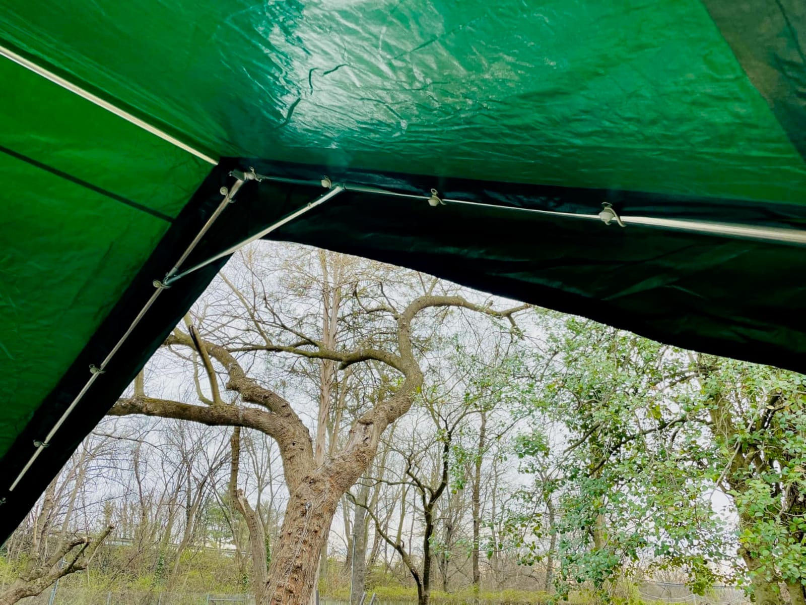 ADVANCE OUTDOOR 12x20 ft Heavy Duty Carport Potable Car Canopy Garage Party Tent Boat Shelter, Adjustable Height from 9.8 ft to 11.3 ft, Beige customer photo 2