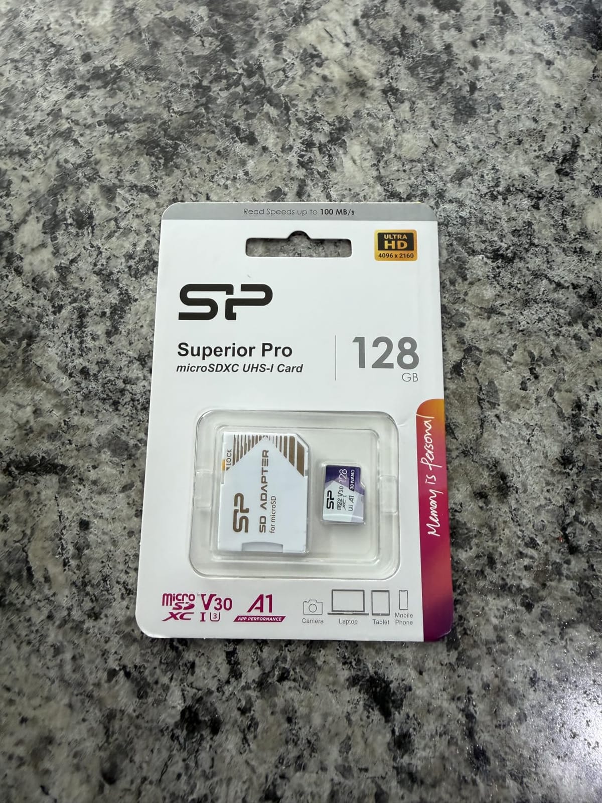 Silicon Power 128GB Micro SD Card U3 SDXC Up to 100MB/s High Speed Memory Card for Cams, DJI Pocket and Drones customer photo 1