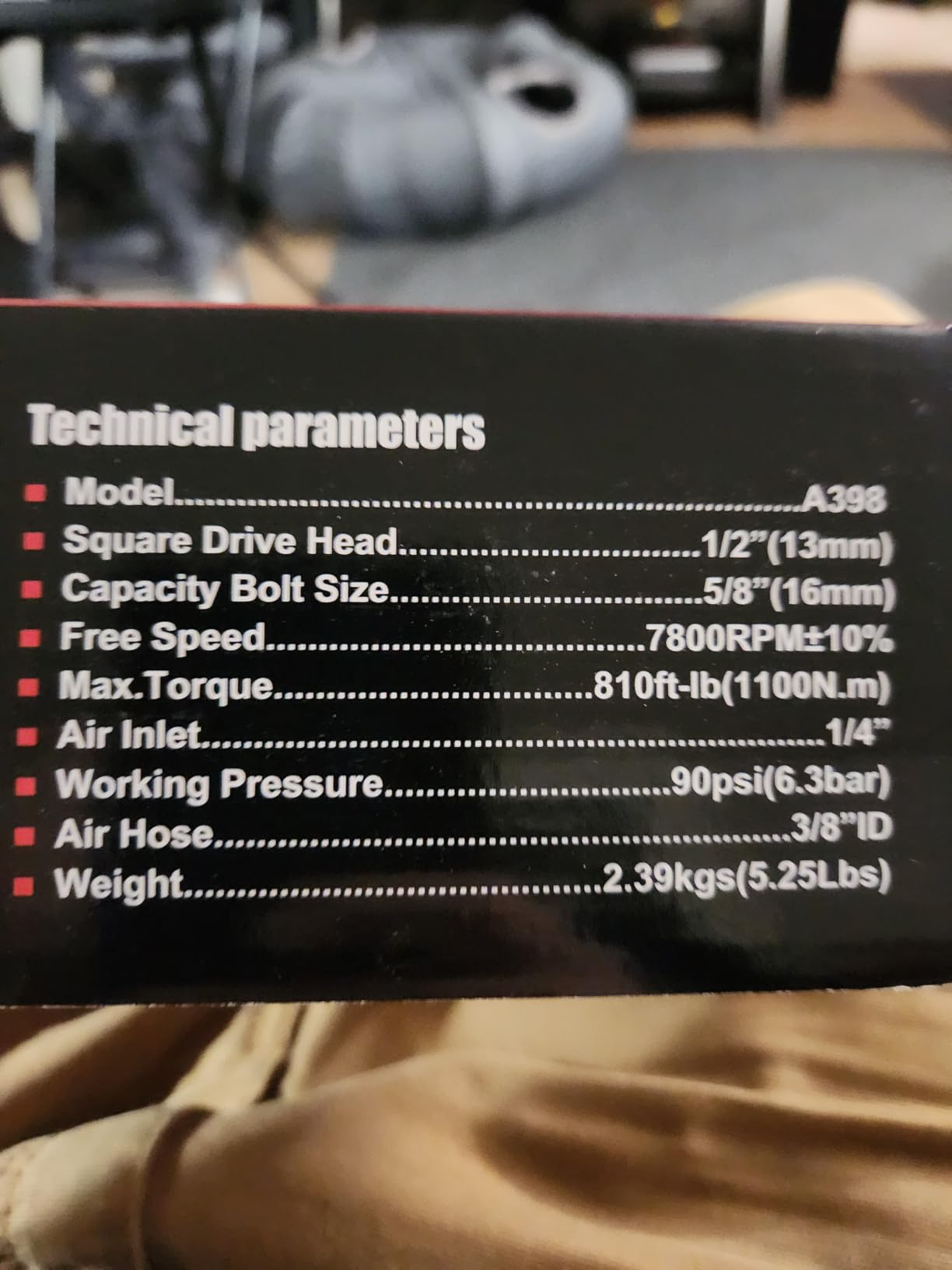 AEROPRO TOOLS 1/2-Inch Aluminum Air Impact Wrench(A398) customer photo 2