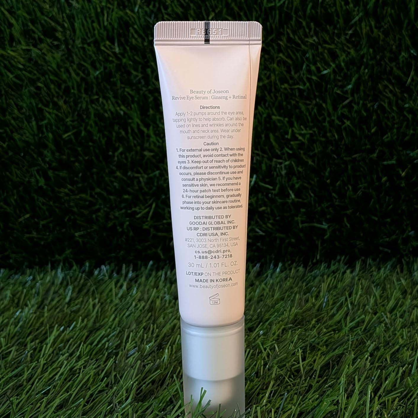 Beauty of Joseon Revive Eye Serum with Retinal Niacinamide Correction for Puffy Eye Bags Fine Lines Dark Circles Wrinkles, Korean Skin Care 30ml, 1.01 fl.oz customer photo 1