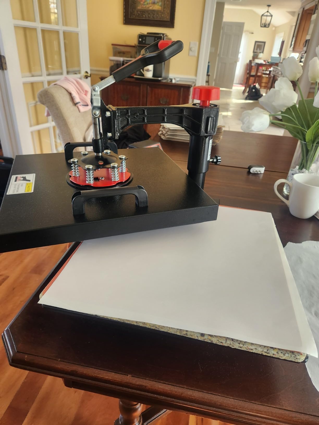 OIIEE Heat Press Machine 5 in 1 Combo Heat Press 15 x 15 Inch Heat Transfer Machine 360-Degree Swing Away Digital Shirt Printing Multi-function Heat Transfer Sublimation for T Shirts Mug Hat Plate Cap customer photo 2