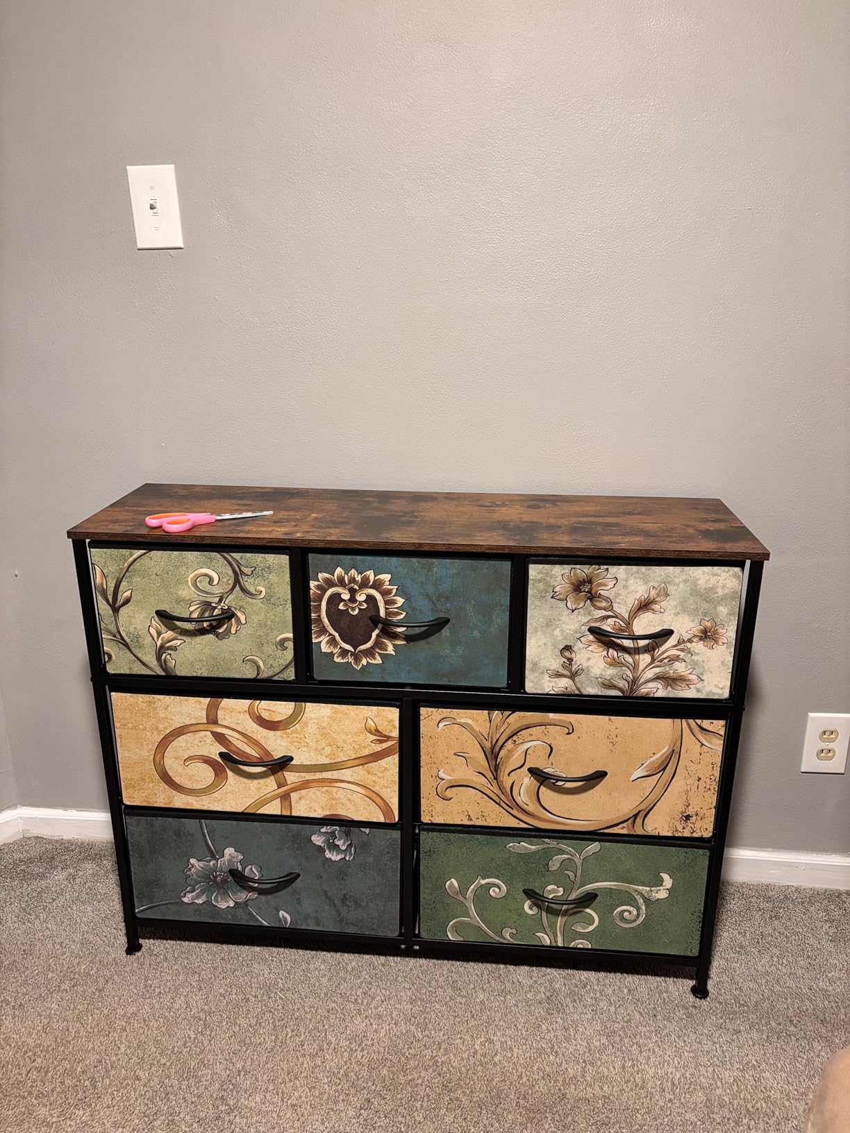 WLIVE Dresser for Bedroom, 7 Drawers, TV Stand, White customer photo 1