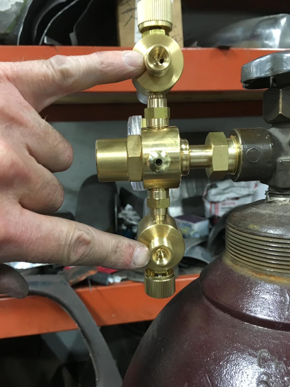 YESWELDER Dual Output Argon Regulator Flow Meter customer photo 1
