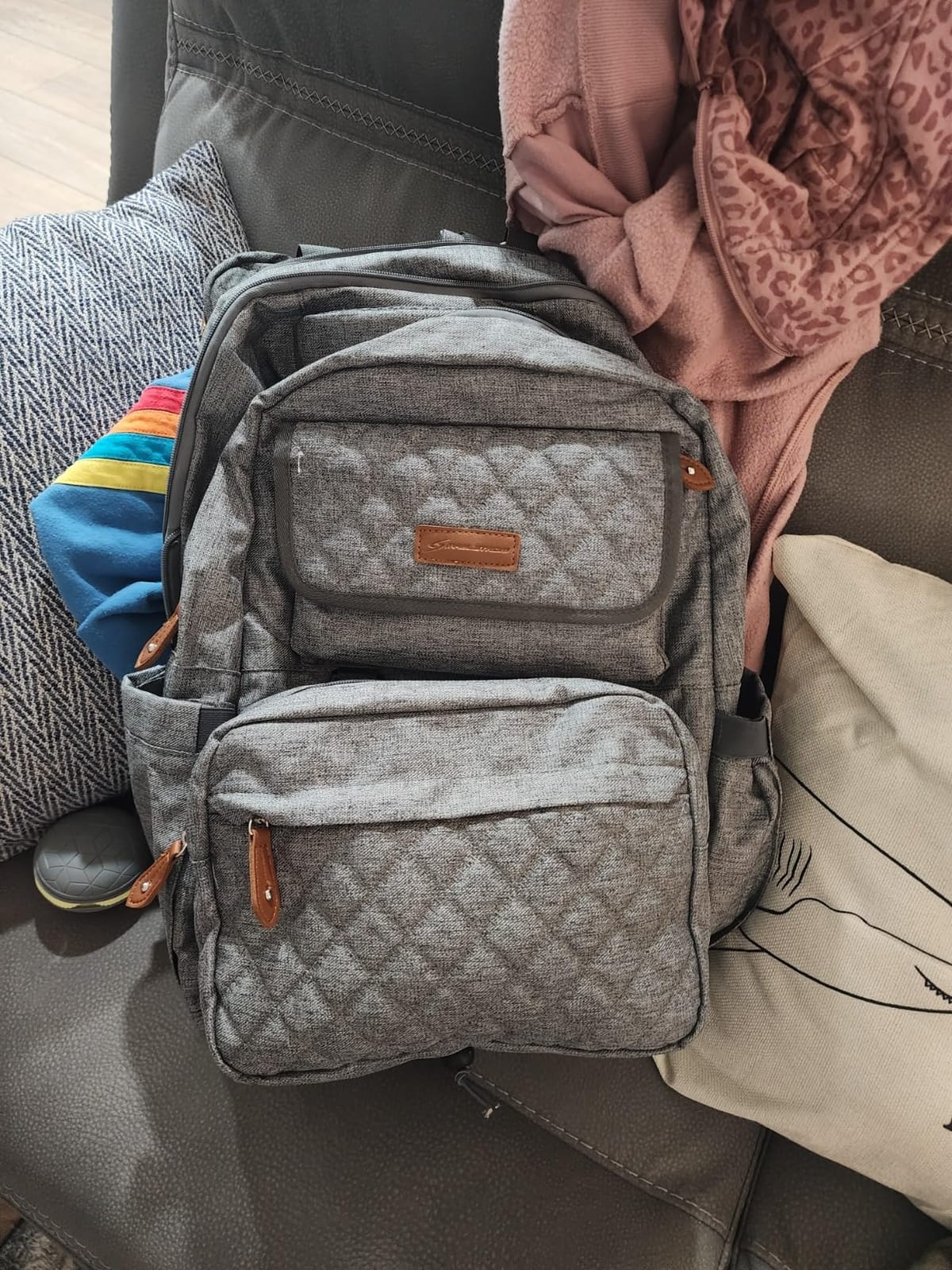 Maelstrom Large Diaper Bag,29L-45L Expandable Diaper Bag Backpack for 2 Kids/Twins Baby Stuff, with Removable Cross Body Bottle Bag for Mom/Dad, Stylish Baby Bag Gift for Boys/Girl-Pink customer photo 1