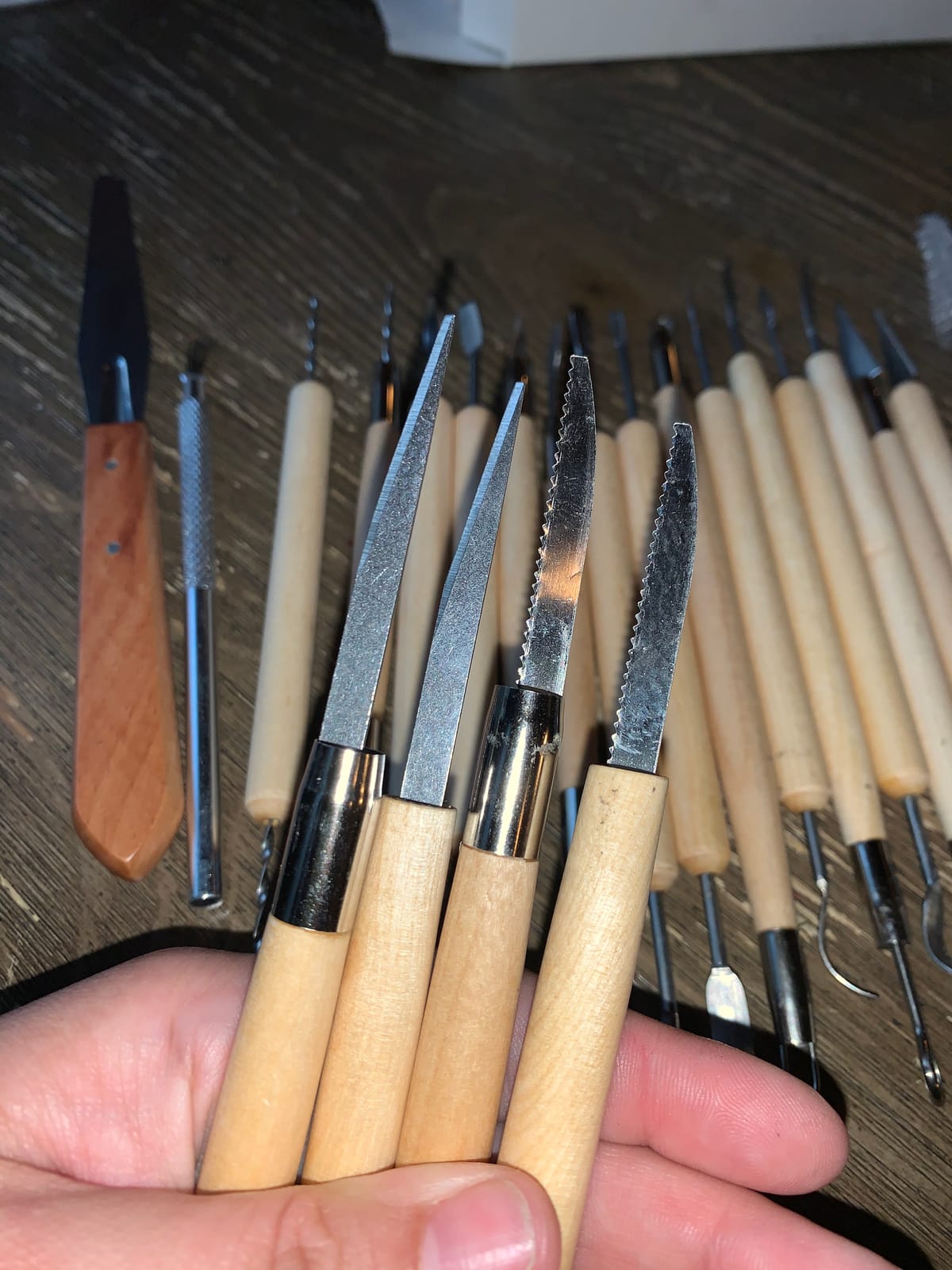 Jetmore 6 Pack Clay Tools Kit, Pottery Tools & Sculpting Tools, Polymer Modeling Clay Cutters Sculpture Set for Carving, Ceramics, Molding, DIY customer photo 1