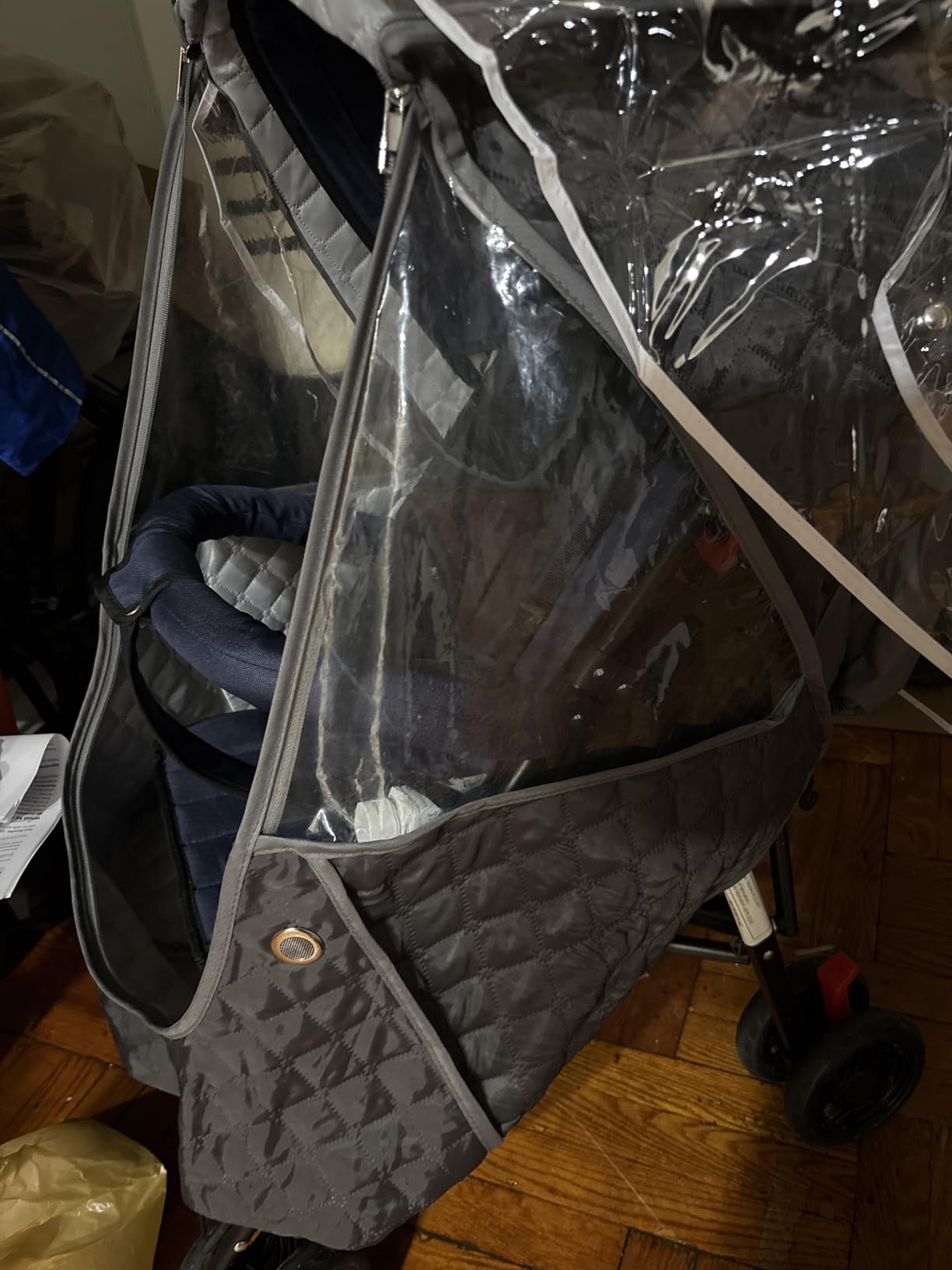 Universal Baby Stroller Cold Weather Shield Outdoor Pram Rain Cover customer photo 2
