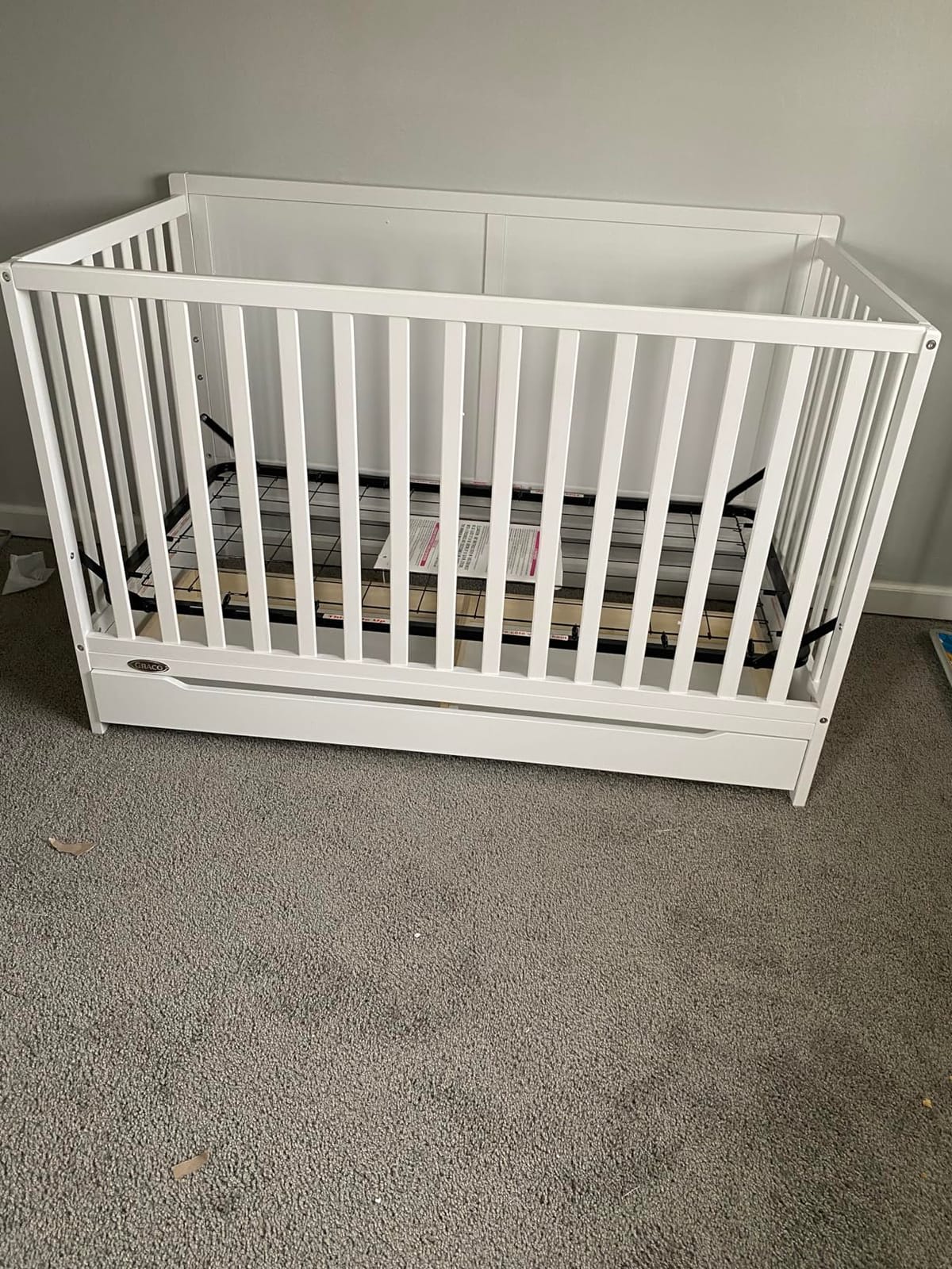 Graco Melrose 5-in-1 Convertible Crib with Drawer, White customer photo 2