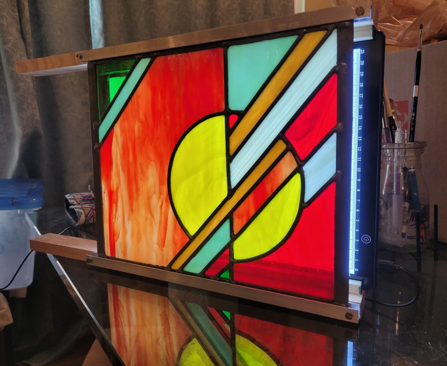 A4 Light Box for Tracing, Light Pad for Diamond Painting, Light Board, Ultra-Thin Copy Board with 3 Levels/Stepless Adjustable Brightness for Drawing, Sketching, Animation customer photo 2