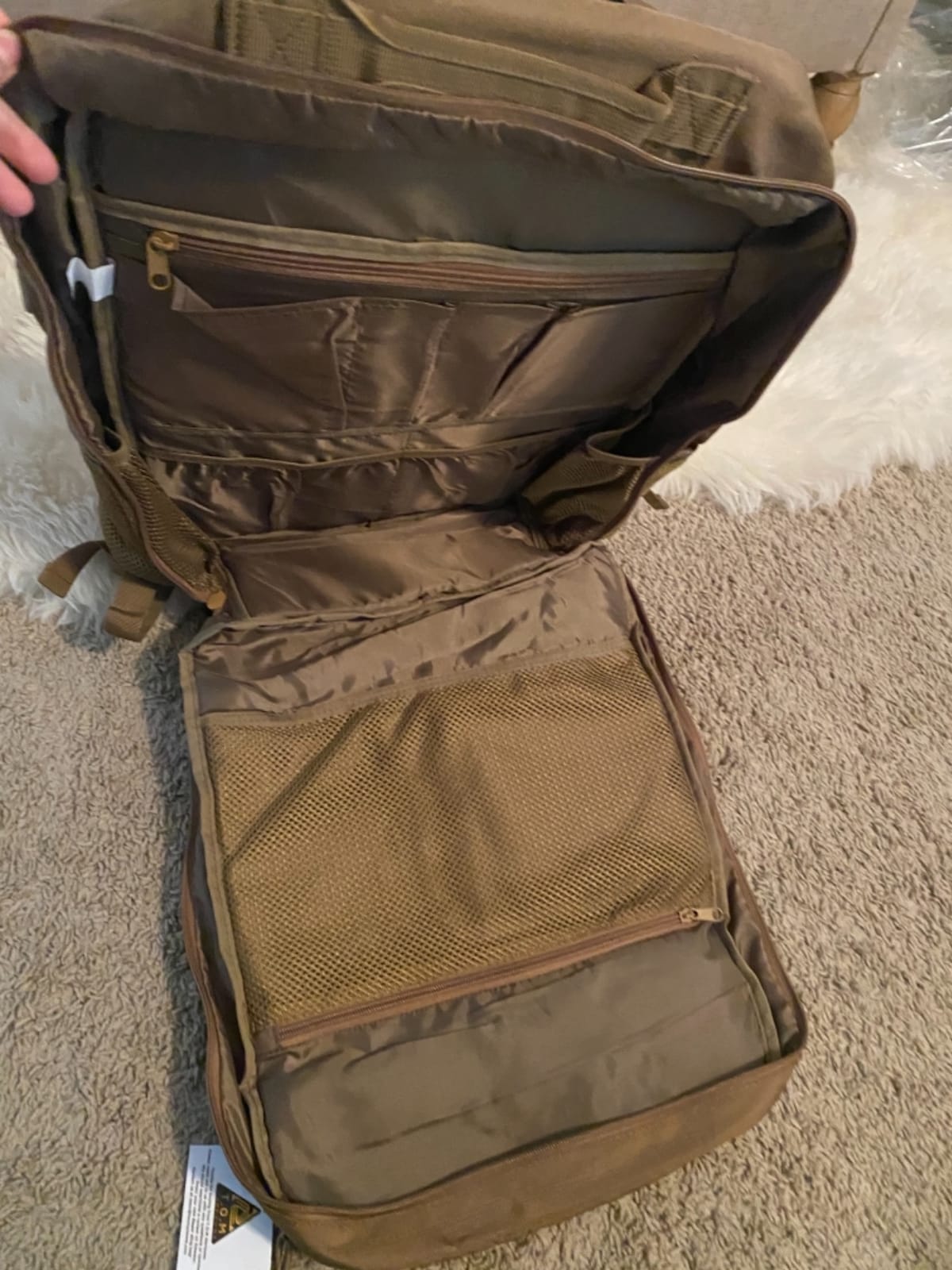 T.O.M HORIZONS Sling Diaper Bag for Dad; Single-handed Diaper Changing System. Changing Pad and much more included customer photo 1