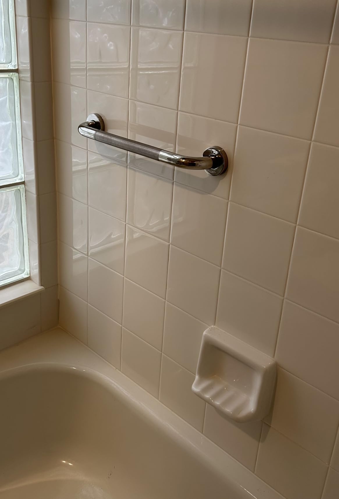 Grab Bars for Shower, 16 Inch Shower Handle, 2 Pack, Polished Nickel customer photo 2