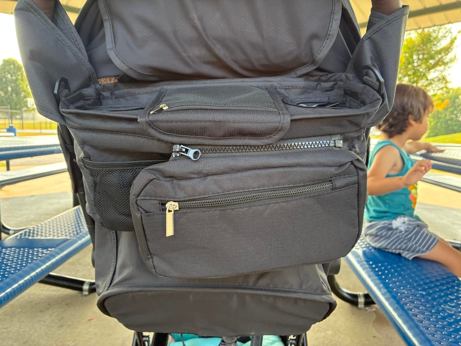 Accmor Universal Stroller Organizer with Insulated Cup Holder, Detachable Phone Bag Shoulder Strap, Stroller Caddy Bag for UPPAbaby, Baby Jogger, Graco, Umbrella & Most Strollers customer photo 2
