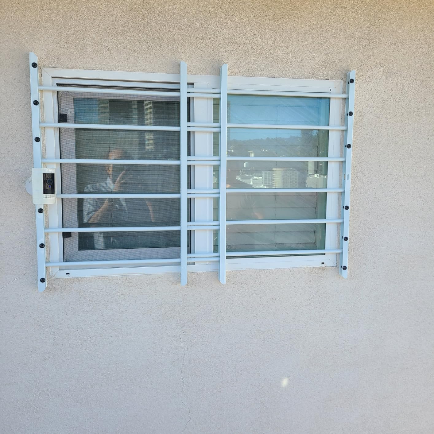 Grisham AWG Fixed Window Security Bars, (Black, 3Bars)14 3/4