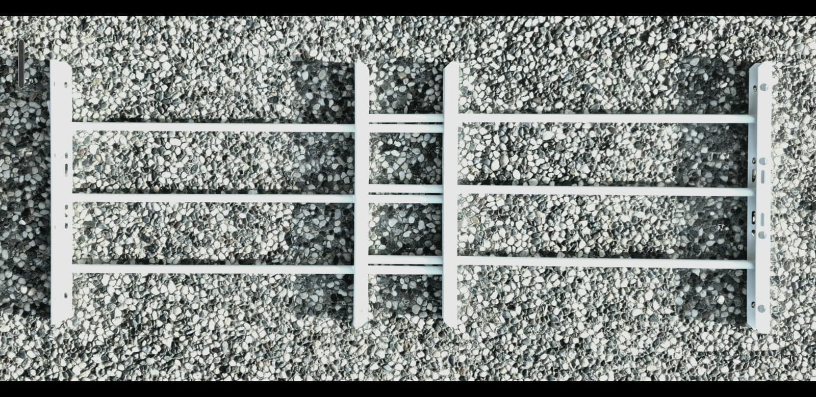Grisham AWG Fixed Window Security Bars,(White, 3Bars) 14 3/4