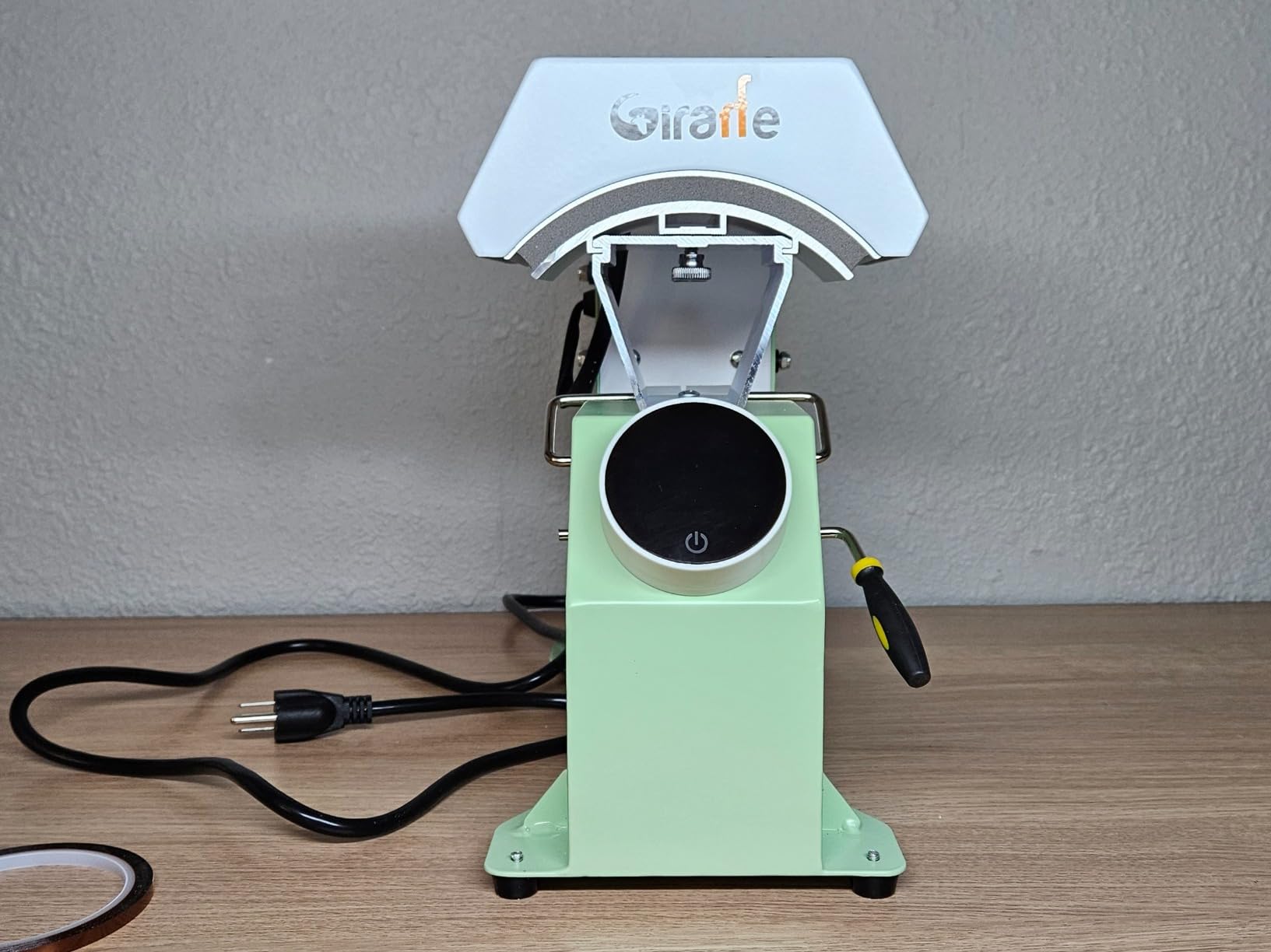 Giraffe Auto Hat Heat Press Machine,Green Auto Open Cap Heat Press customer photo 1