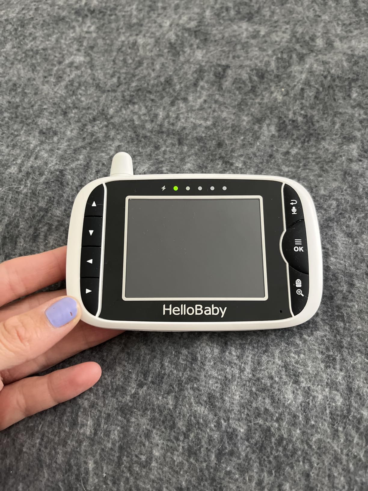 HelloBaby Baby Monitor with 2 Cameras and Audio, No WiFi, 3.2