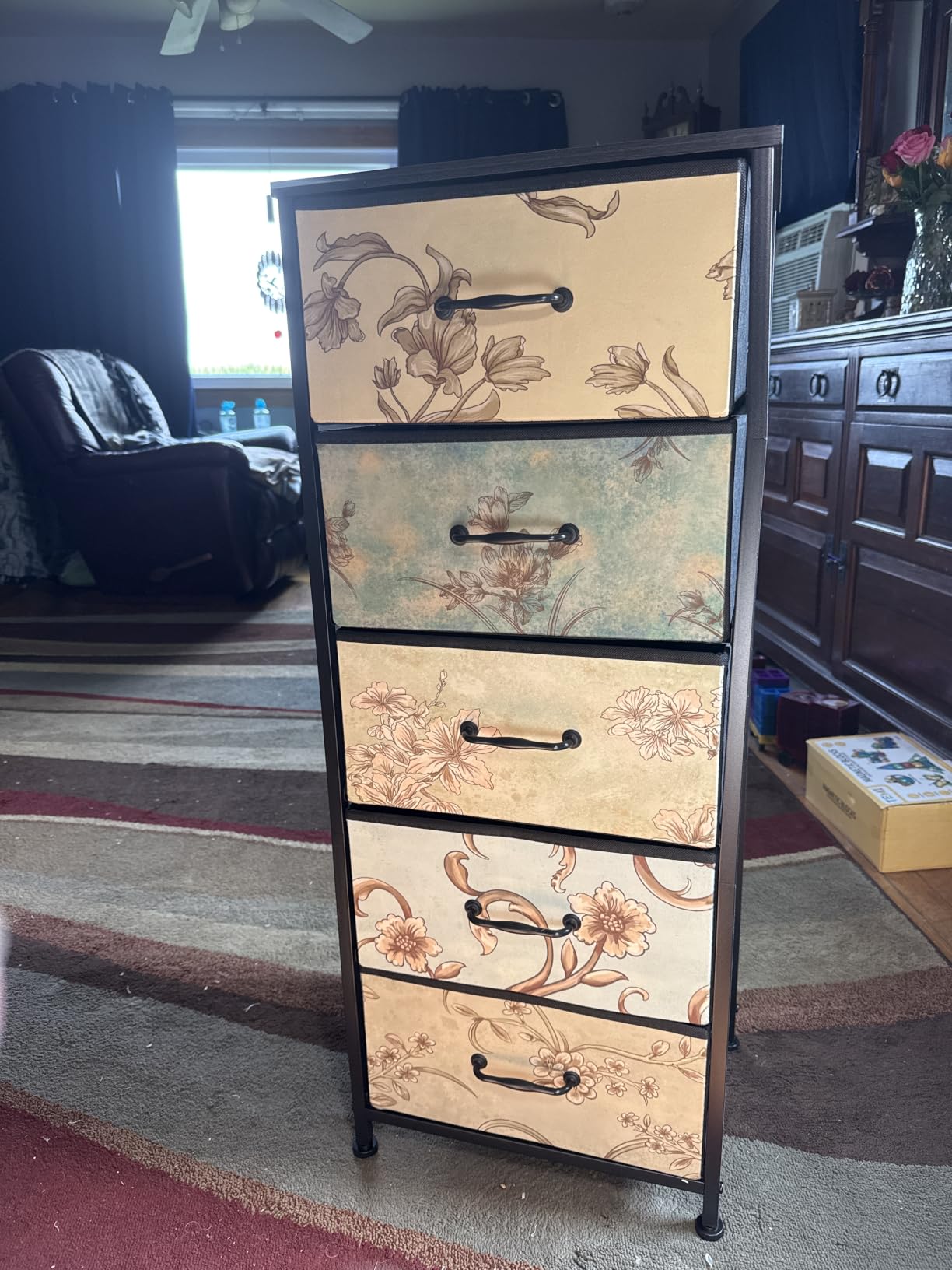 Furnulem Tall 6 Drawers Dresser for Bedroom, Vintage Storage Organizer Unit customer photo 2