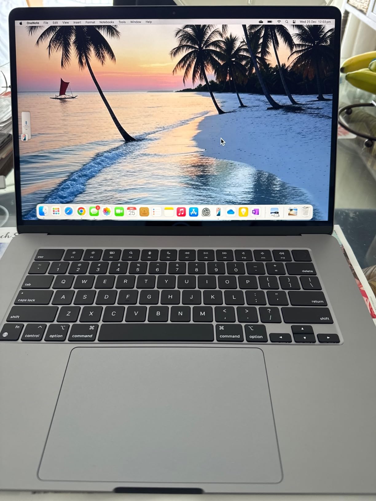 2023 Apple MacBook Air with Apple M2 Chip with 8-Core CPU/10-Core GPU (15-inch, 8GB RAM, 256GB SSD Storage) (QWERTY English) Midnight (Renewed) customer photo 1