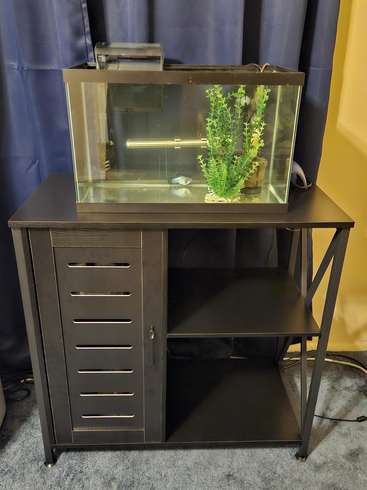 Herture 55-75 Gallon Fish Tank Stand, Reptile Tank Stand with Power Outlets customer photo 1