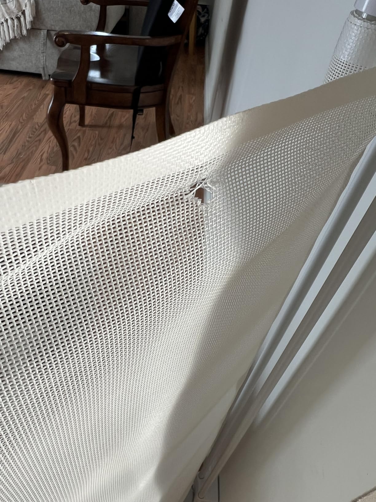 Pawtners Retractable Baby Gate, 41” Extra Tall Dog Gate for Stairs Doorways customer photo 2