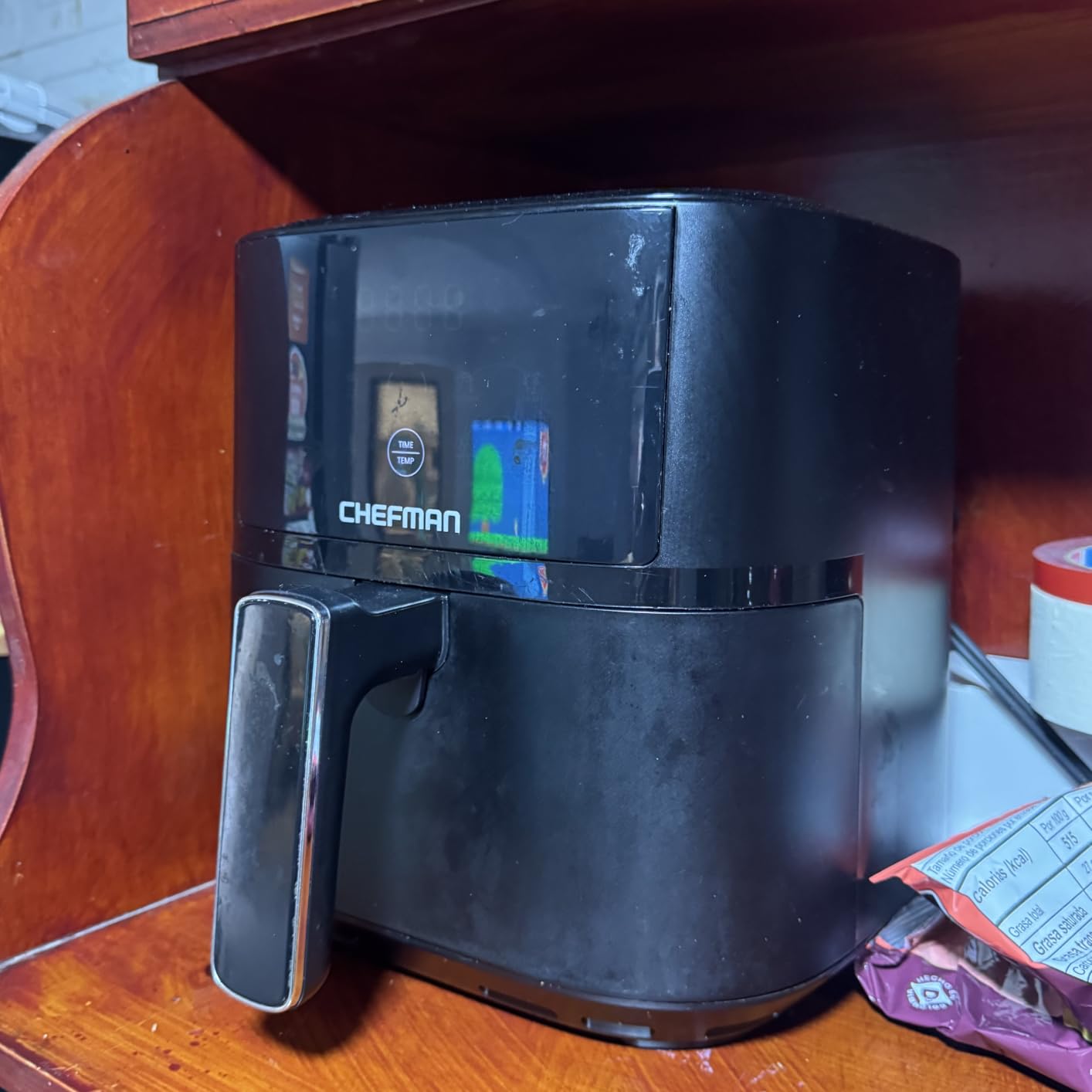 Chefman Air Fryer – 4 QT Compact Airfryer for Quick & Easy Meals in Minutes, Features Hi-Fry Technology for Extra Crisp, Touchscreen Controls with 4 Presets, Nonstick & Dishwasher Safe Basket - Black customer photo 2