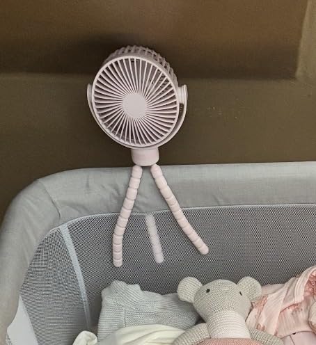 Momcozy 8000mAh Portable Stroller Fan | 27H Ultra-long Battery Life customer photo 1