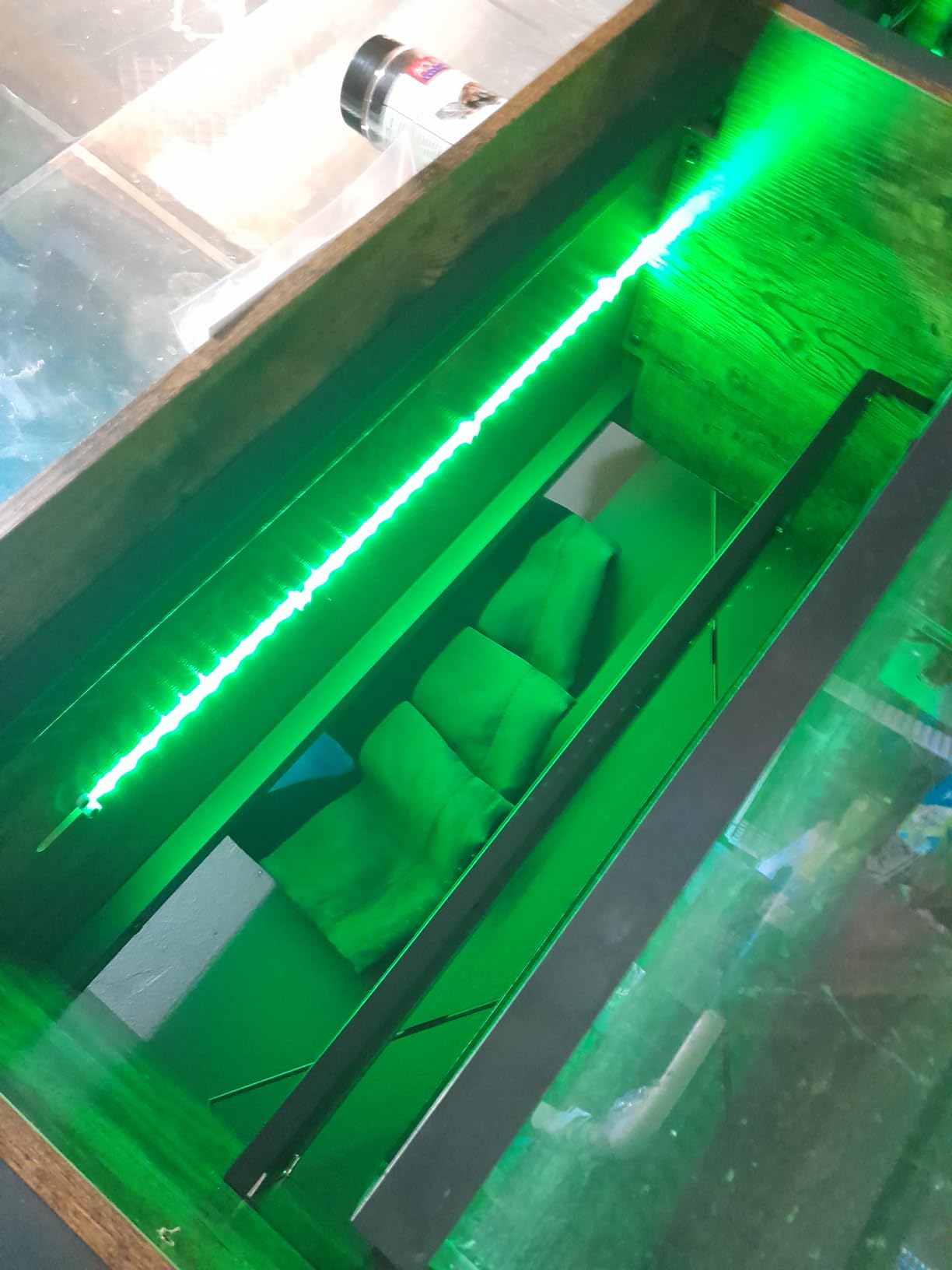 Unikito 55-75 Gallon Aquarium Stand with Power Outlets & LED Light, Black customer photo 1