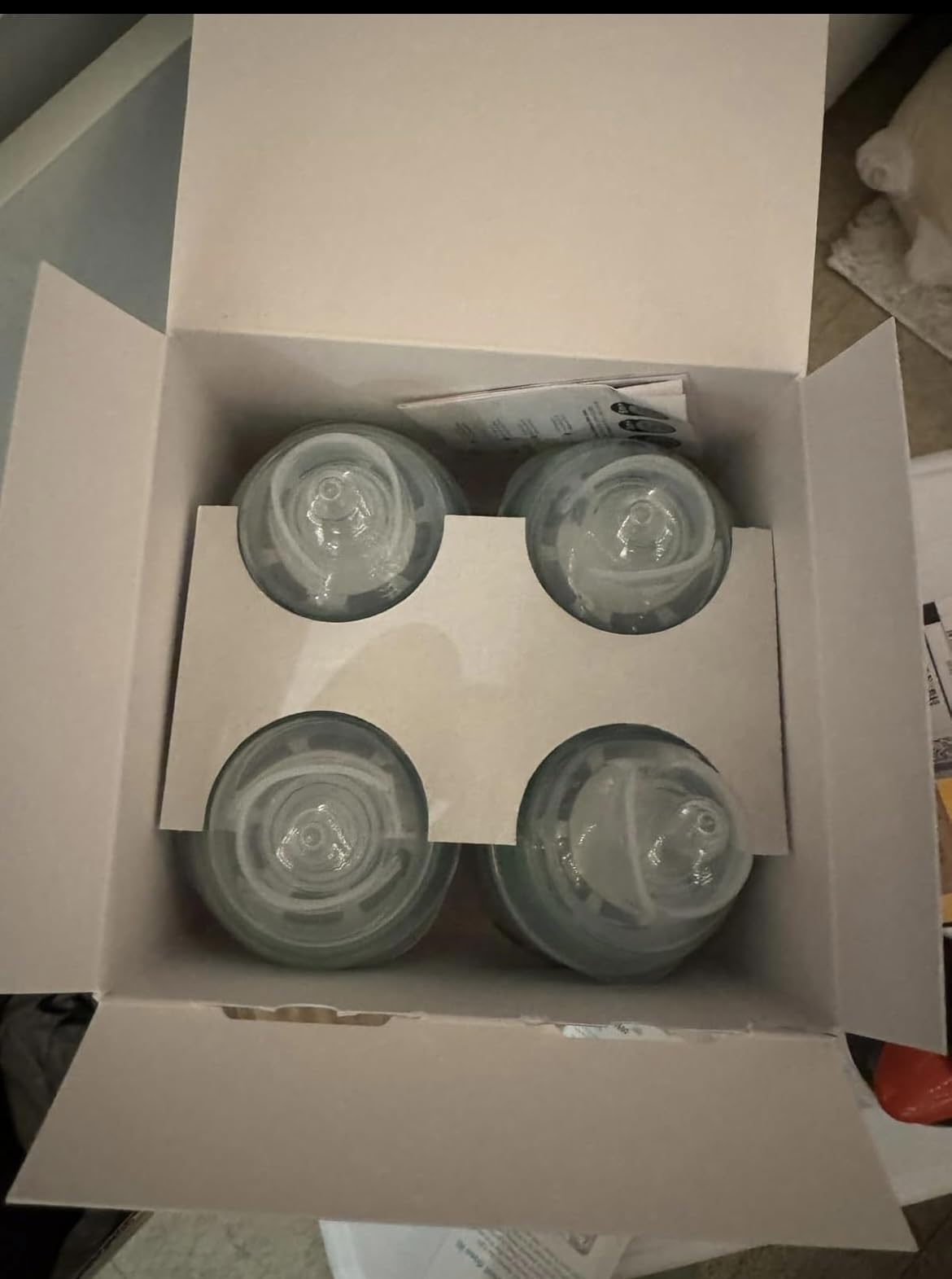 Tommee Tippee Advanced Anti-Colic 10 Piece Bottle and Pacifier Set, 5 and 9 oz BPA Free Bottles, Newborn 0+ months, Slow & Medium-Flow Breast-Like Nipples, 3 Travel Bottle Lids, 2 Ultralight Pacifiers customer photo 1