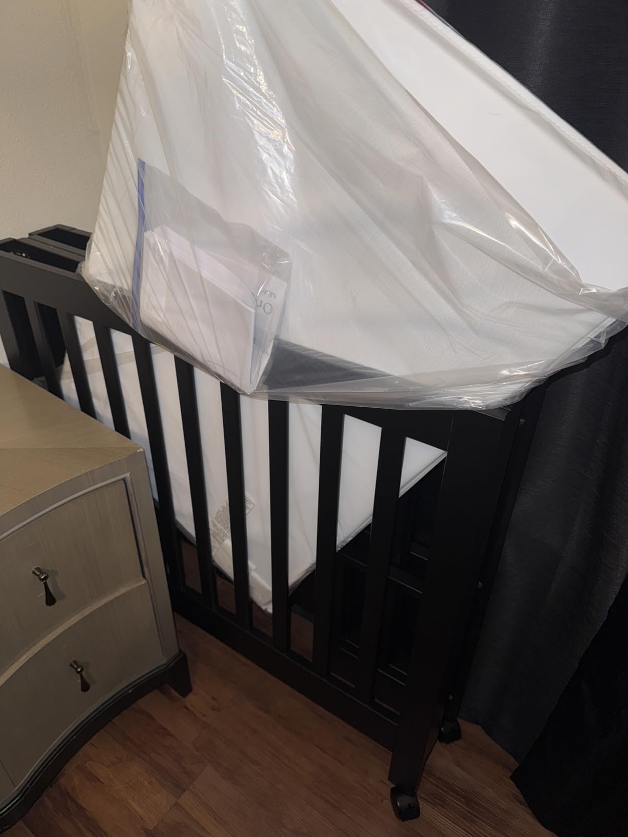 babyletto Origami Mini Portable Crib, GREENGUARD Certified, Honey customer photo 2