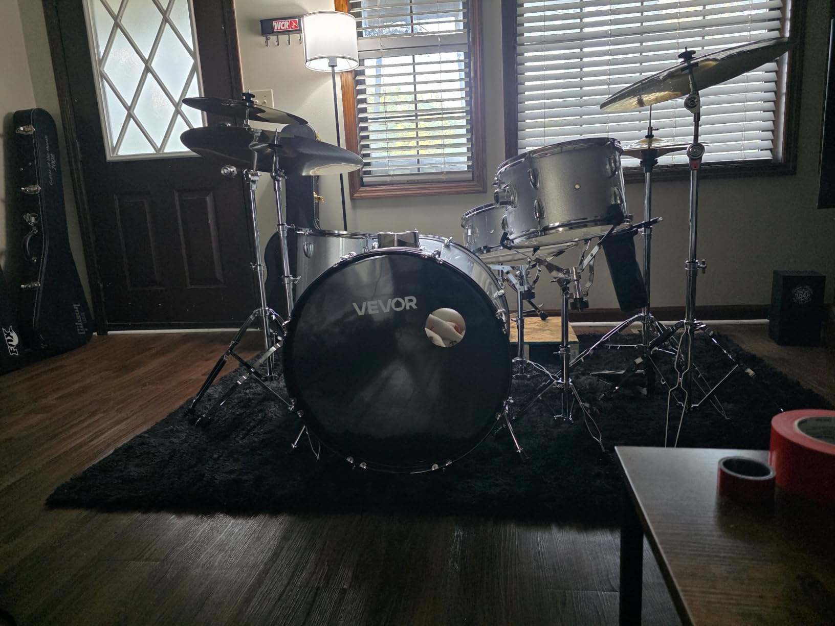 VEVOR Adult Drum Set, 5-Piece, 22 inches Complete Full Size Drum Kit with Bass Toms Snare Floor Drum Adjustable Throne Stands Cymbal Hi-Hat Pedal and Drumsticks, Beginner Drum Kit for Adults customer photo 2