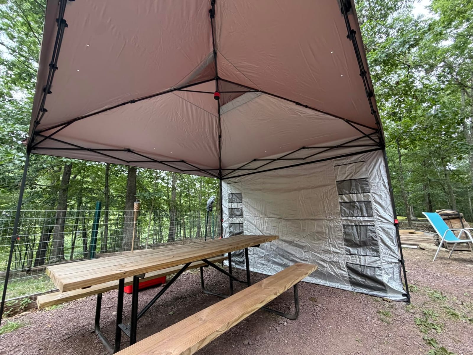 Best Choice Products 10x10 Pop Up Canopy Tent with Sidewall, Cerulean customer photo 1