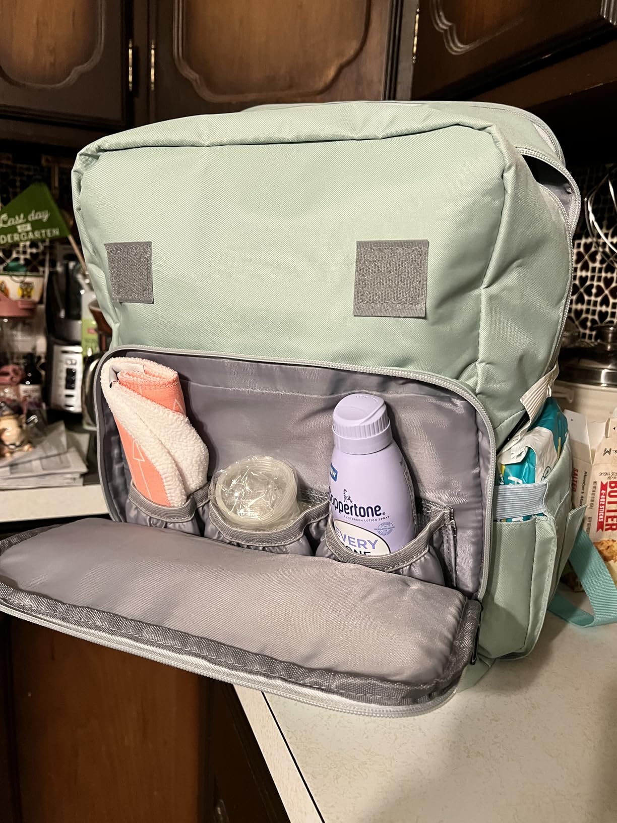Baby Shower Gifts for Mom - Diaper Bag Backpack - 16 Organizer Pockets Baby Diaper Bag w/ Insulated Bottle Holders & Wipes Pocket, Large Capacity Baby Bag Backpack - Waterproof & Easy to Clean, Purple customer photo 1