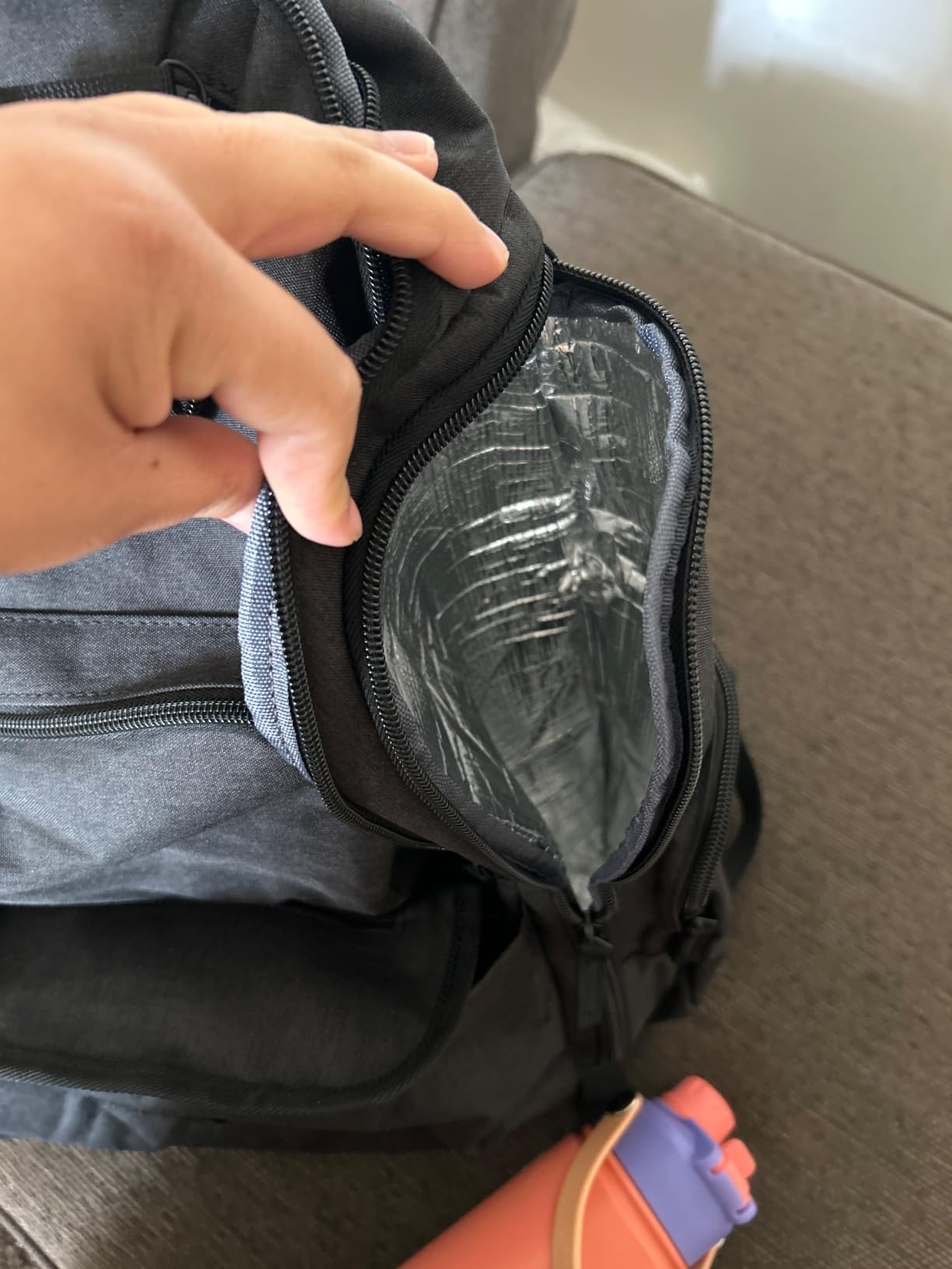 Mancro Diaper Bag Backpack, Extra Large Capacity Black Baby Diaper Backpack customer photo 1