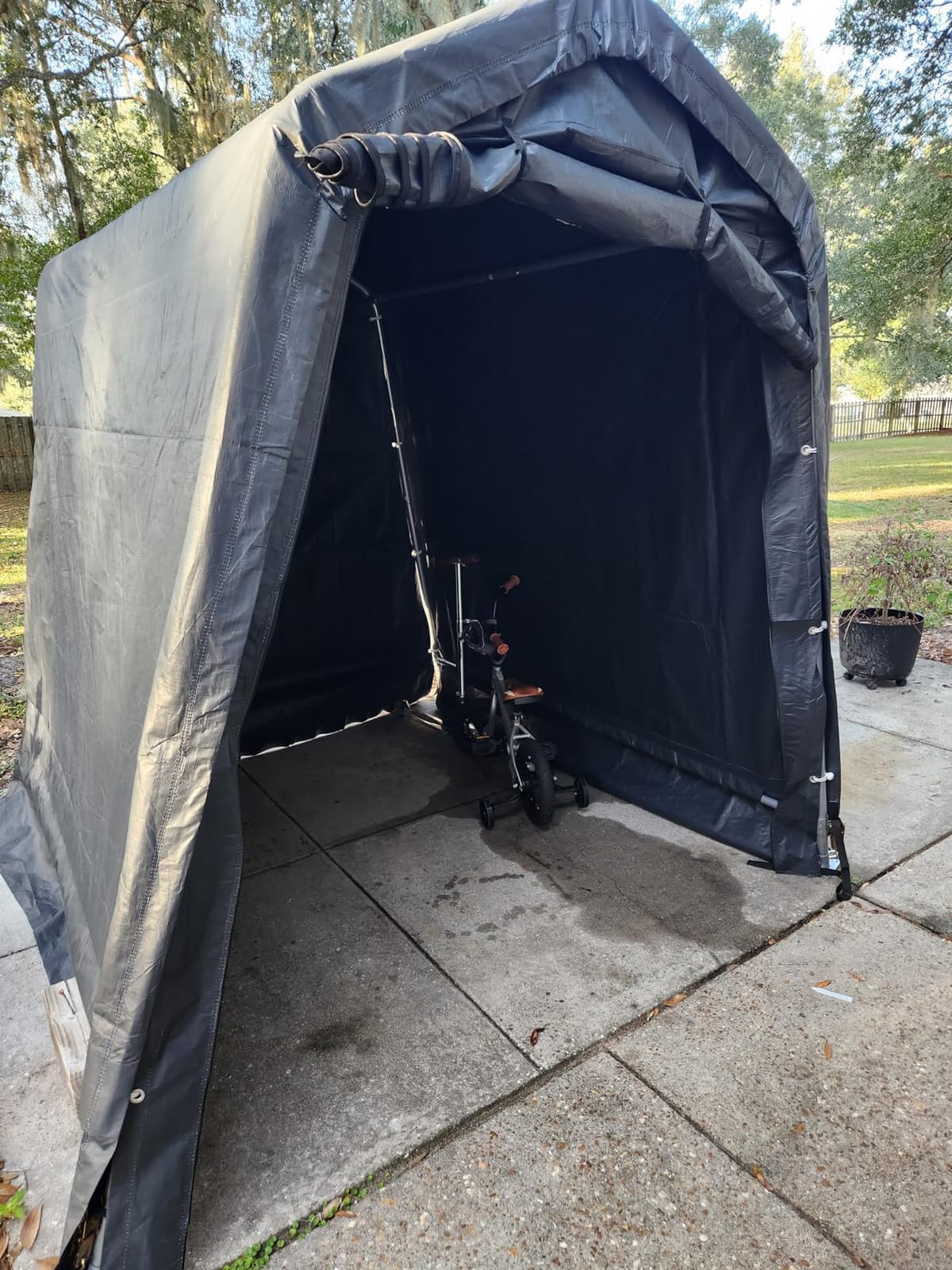 GARTOO 6 x 3ft Outdoor Cycle Storage Shelter customer photo 1