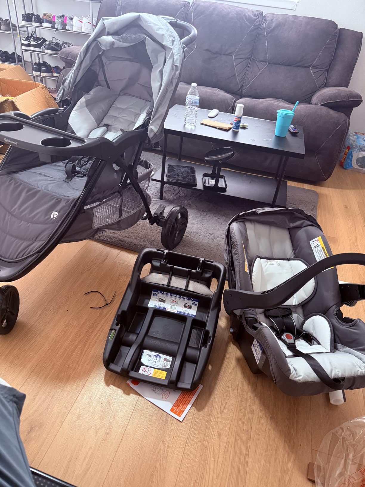 Baby Trend EZ Ride Travel System with EZ-Lift™ Infant Car Seat, Dash Pink customer photo 1