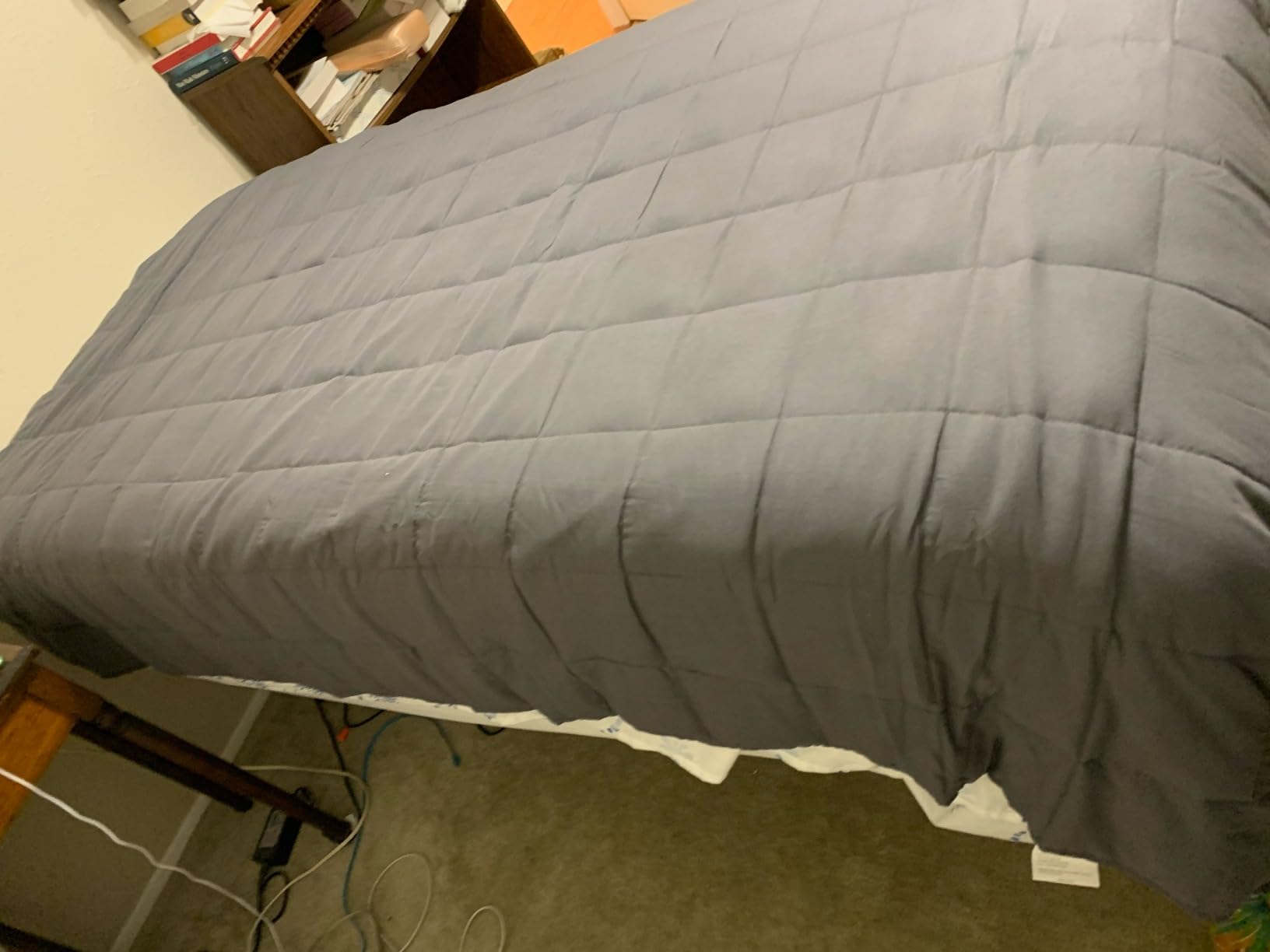 yescool King Size Weighted Blanket for Adults 30lbs, 80” x 87”, Grey customer photo 2