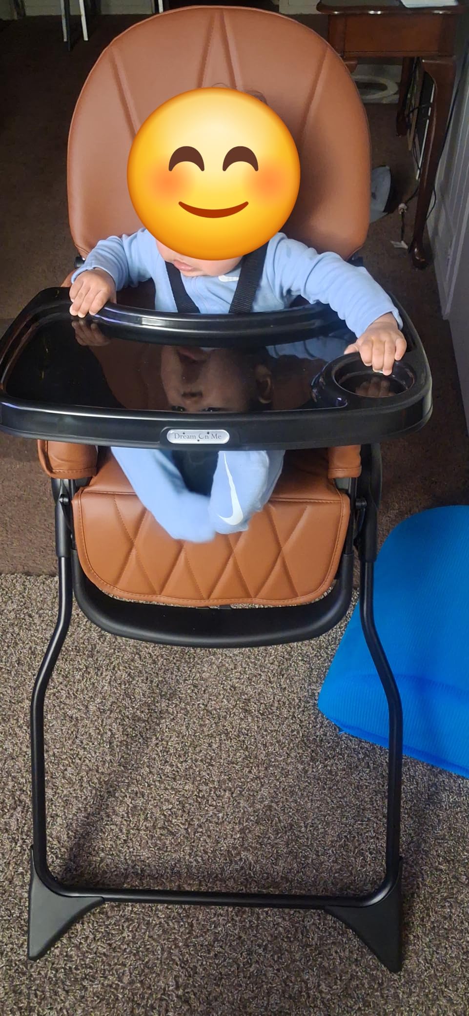 Dream On Me Snack and Stow Highchair | Adjustable Feeding Chair with Removable Tray, Lightweight, Foldable Design, Easy to Clean, Perfect for Toddlers & Infants customer photo 2