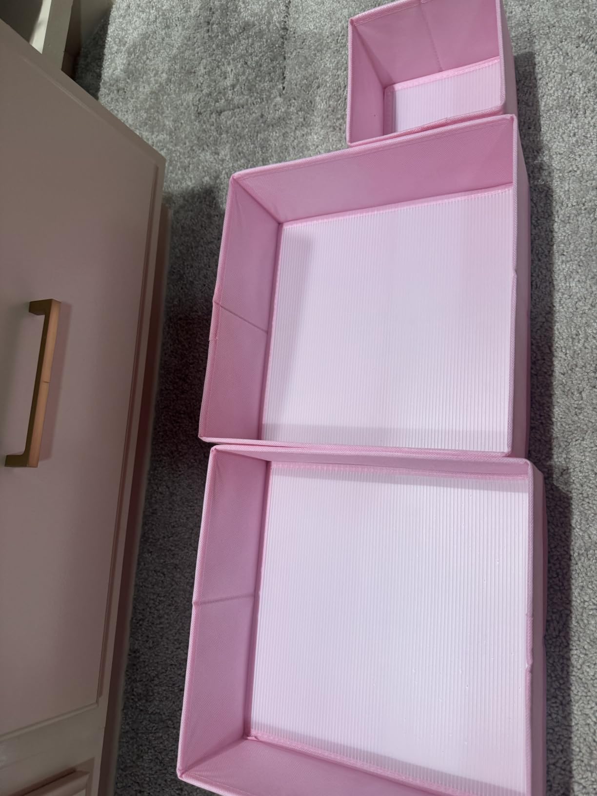 Criusia Drawer Organizer Clothes, 10 Pack Dresser Organizer for Baby Clothes, Underwear, Sock- Foldable Closet Organization and Storage Dividers Bins for Nursery, Bedroom (Beige) customer photo 2