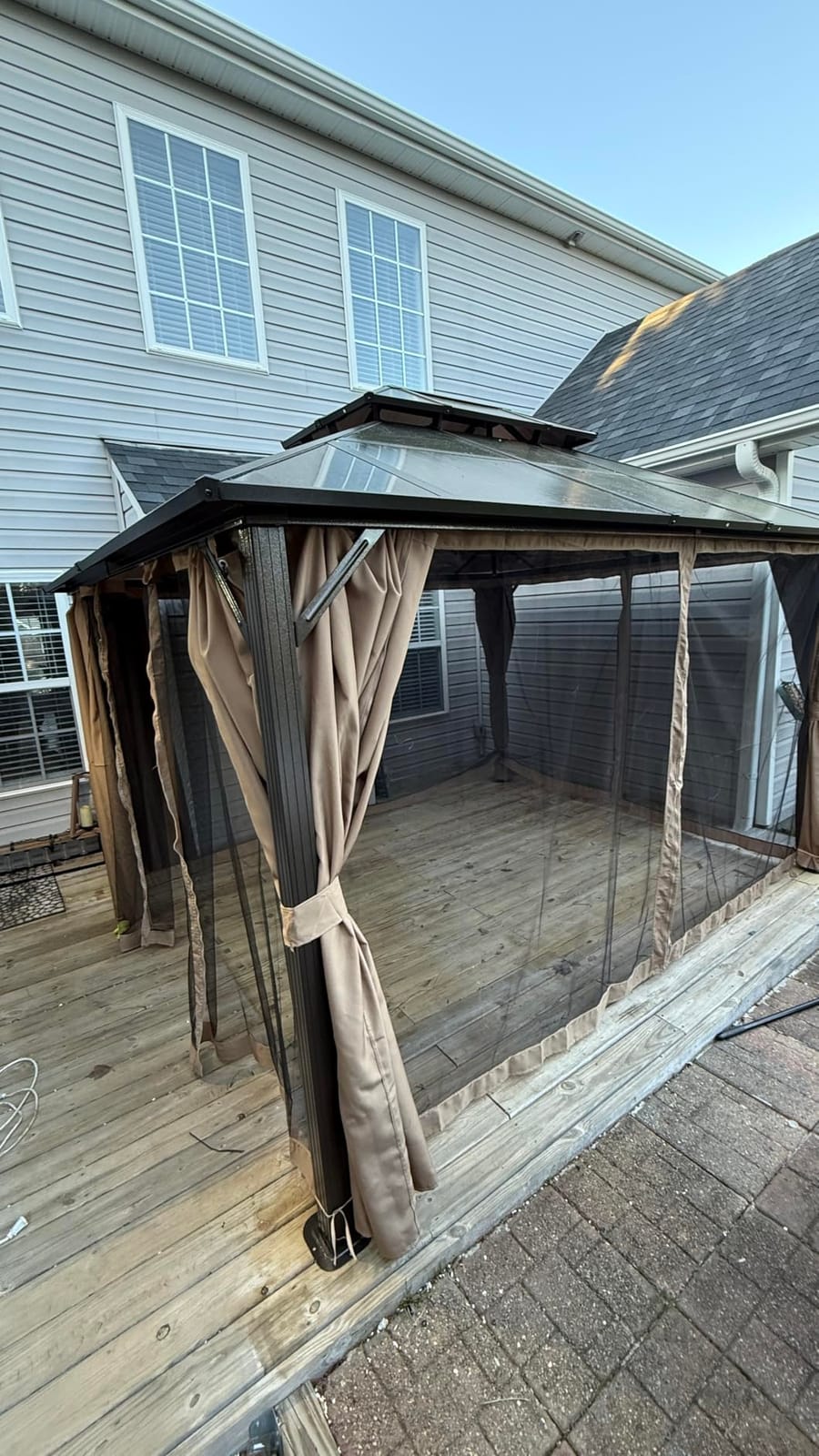 AirWire 10'x12' Hardtop Aluminum Gazebo Dark Gray customer photo 1