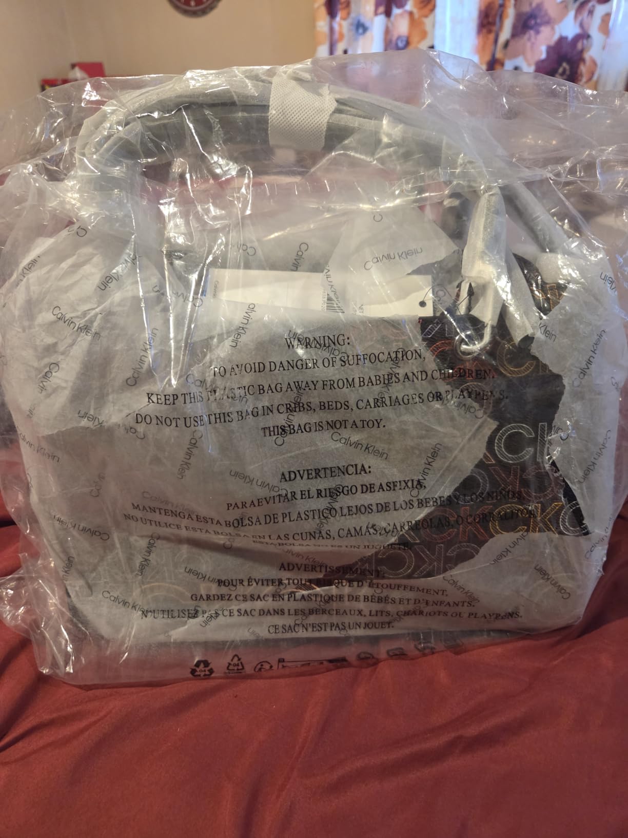 Calvin Klein Bubble Lamb Satchel customer photo 1