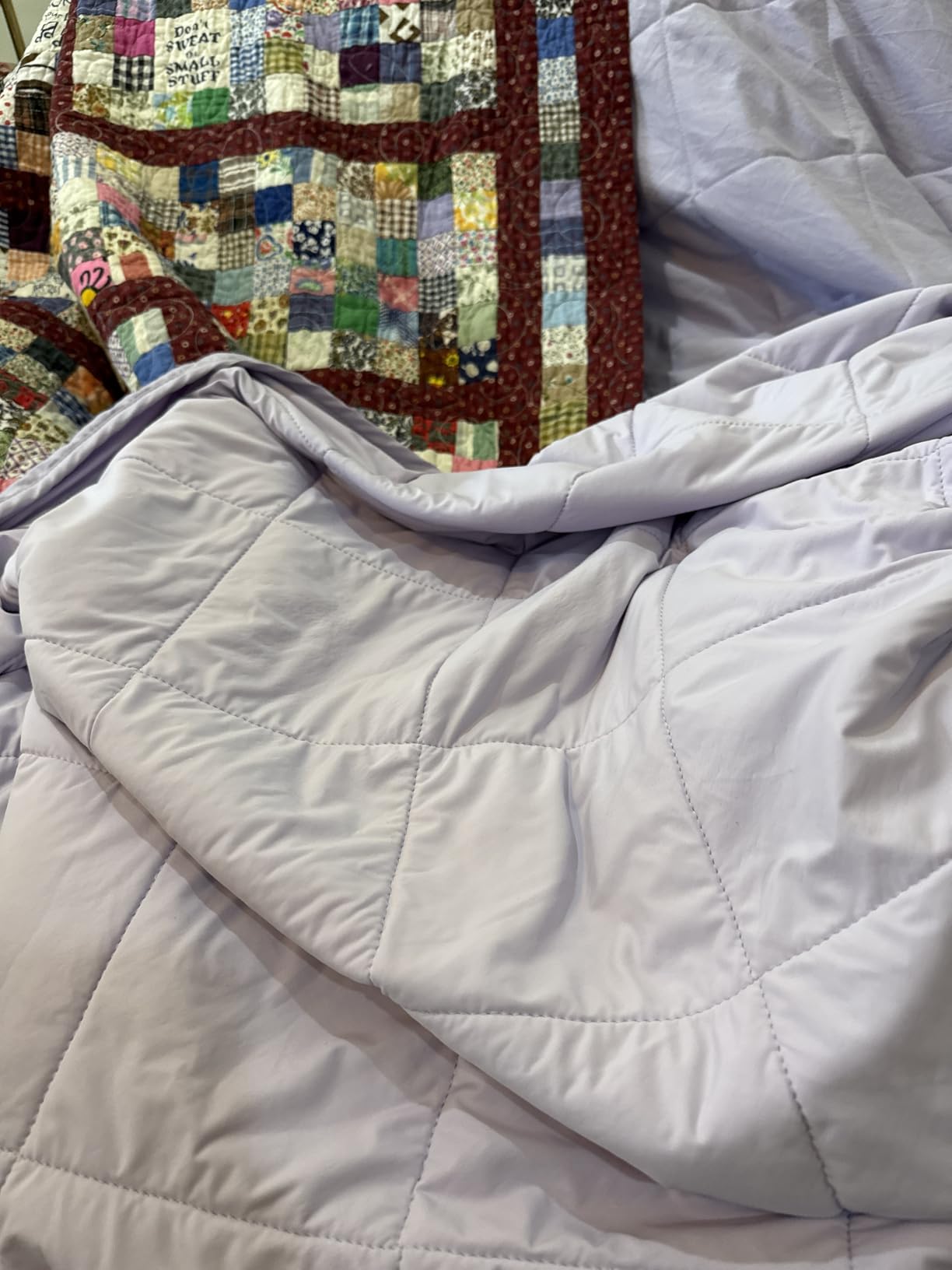 Cozy Bliss Cooling Blanket for Hot Sleepers King Size, Q-Max 0.45 Cooling Comfort, Cold Blankets for Night Sweats Sleeping, Ultra-Cool Lightweight Breathable Blanket for Bed, Glacial Grey customer photo 1