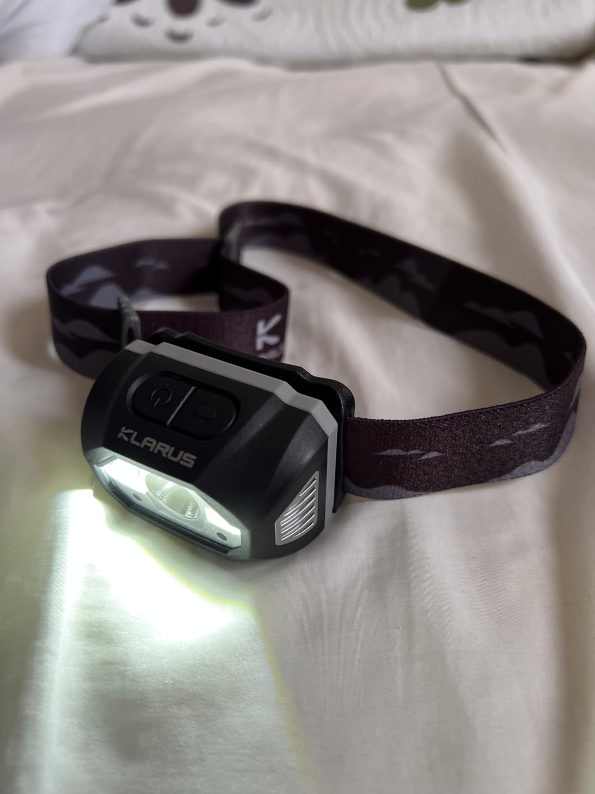 klarus HM1 IPX6 Waterproof Rechargeable Headlamp with Motion Sensor, 70 Hours Long Battery Life, Full Charge in 2.5 Hours, 440 Lumens Consistent Output, Shock and Drop Resistant customer photo 2
