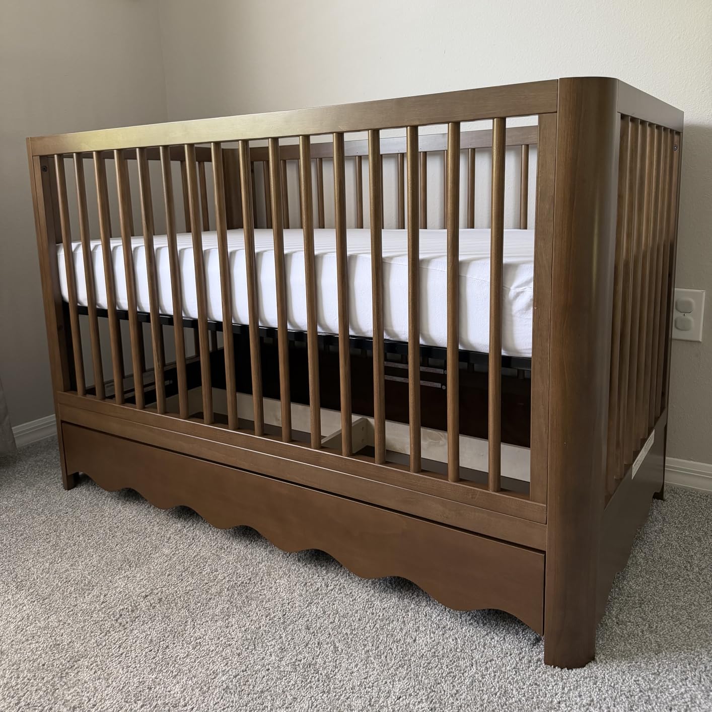 Storkcraft Casablanca 5-in-1 Convertible Crib with Drawer, Frosted Oat customer photo 2