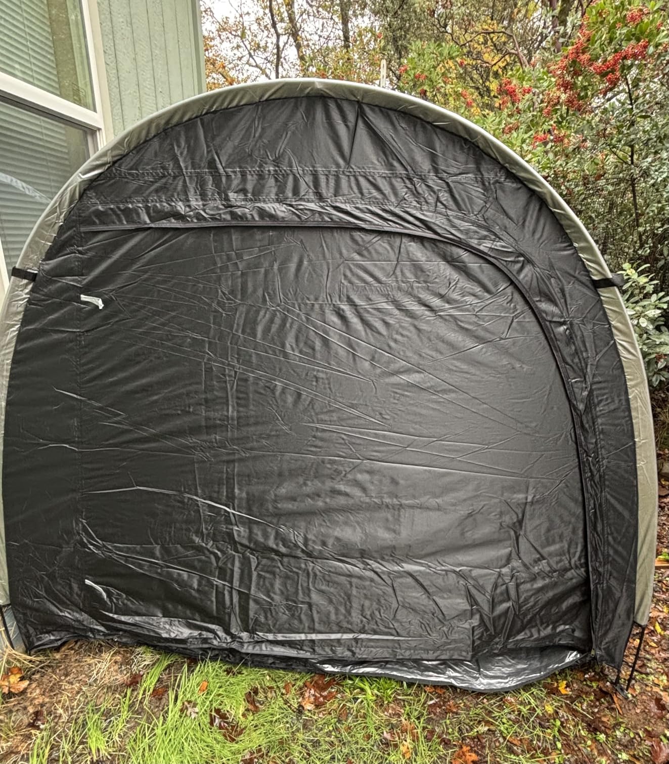 Bike Storage Tent, PU5000 Waterproof Outdoor Shed for 2 Bikes customer photo 1