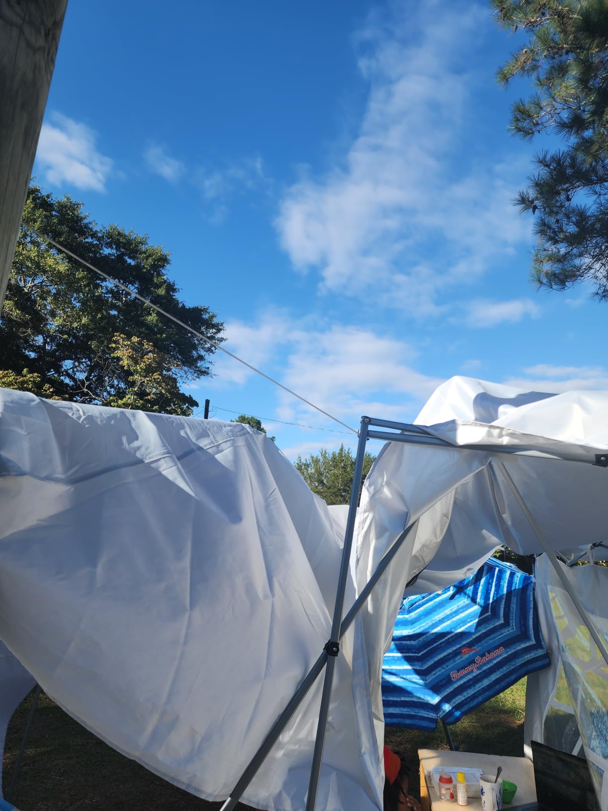 GDY 10x10 Pop Up Canopy Tent with 4 Sidewalls, Easy Set up, Outdoor Silver Coated Beach Gazebos, Carpas with 4 Sandbags, for Pool, Events, Parties, and Camping, Gray. customer photo 1