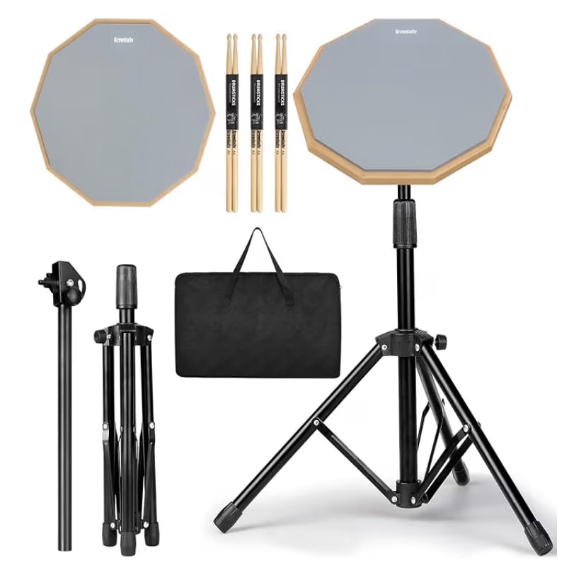 Drum Practice Pad Snare Drum Stand Set 12 In customer photo 1