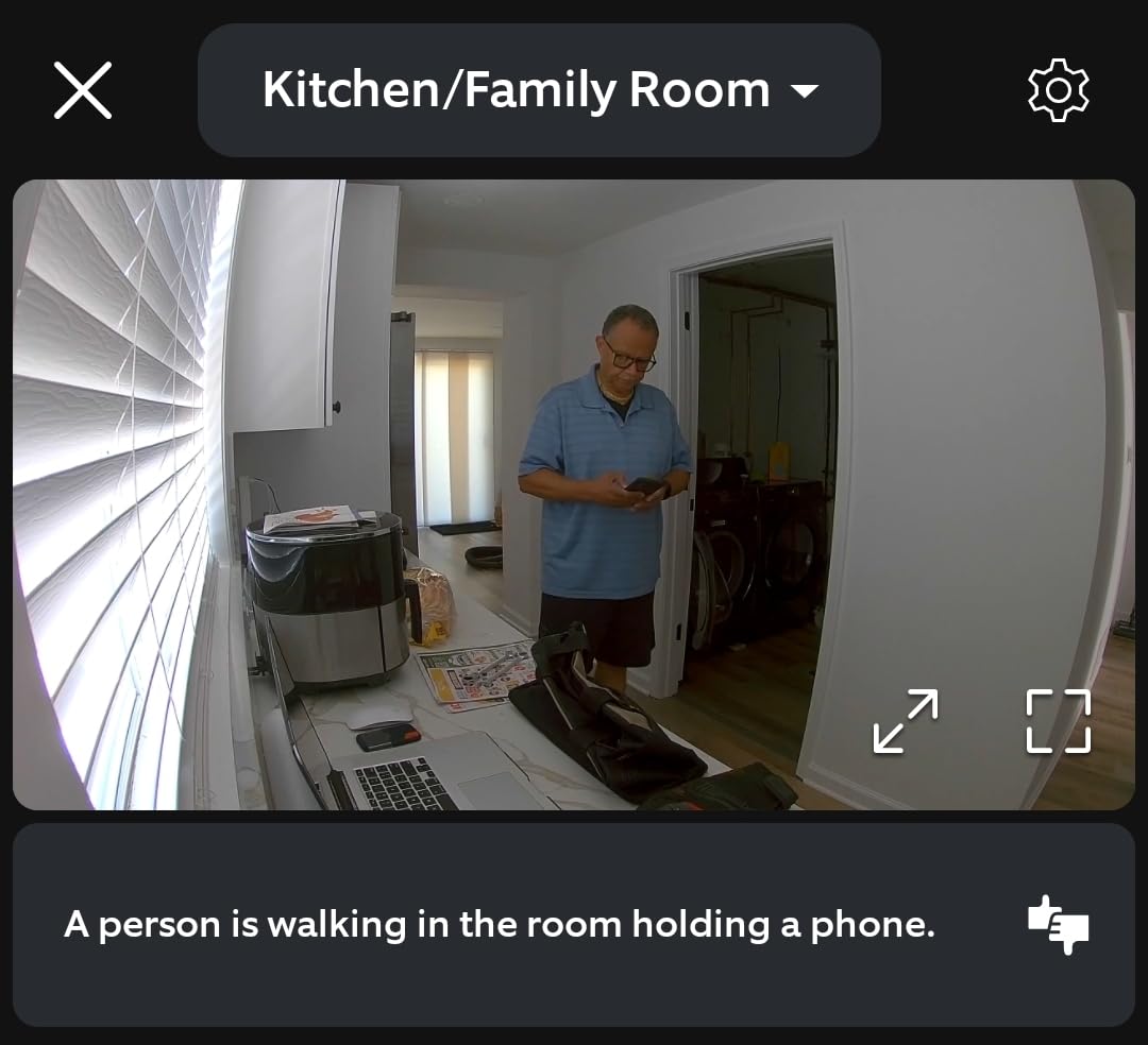 Ring Indoor Cam Plus (newest model), Home or business security, Retinal 2K for crisp, true-to-life video quality, 4x Enhanced Zoom, Low-Light Sight, White customer photo 1