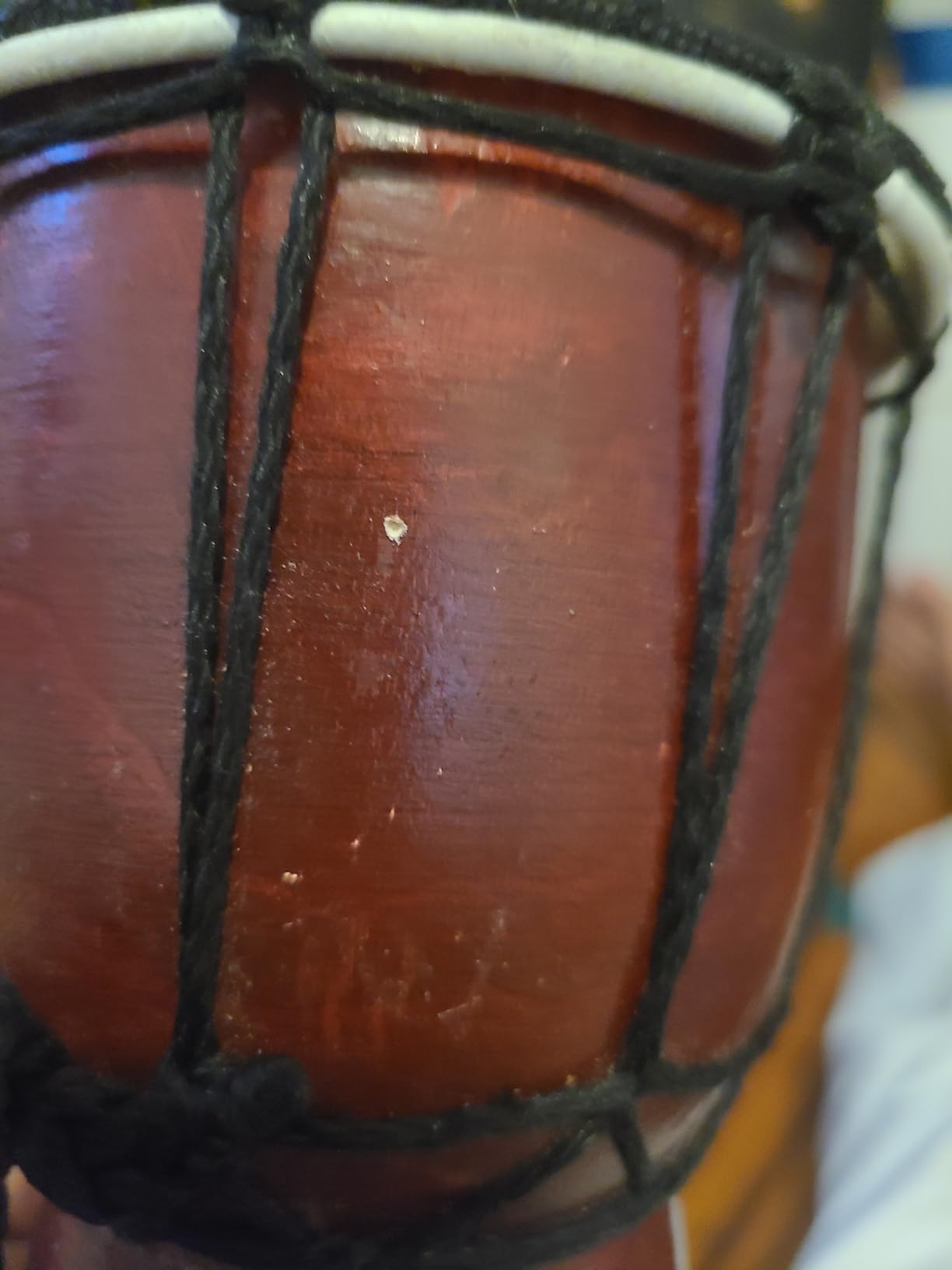 Wood Djembe Drum African Drums for Adults 8.5'' x 16'', Painted customer photo 1
