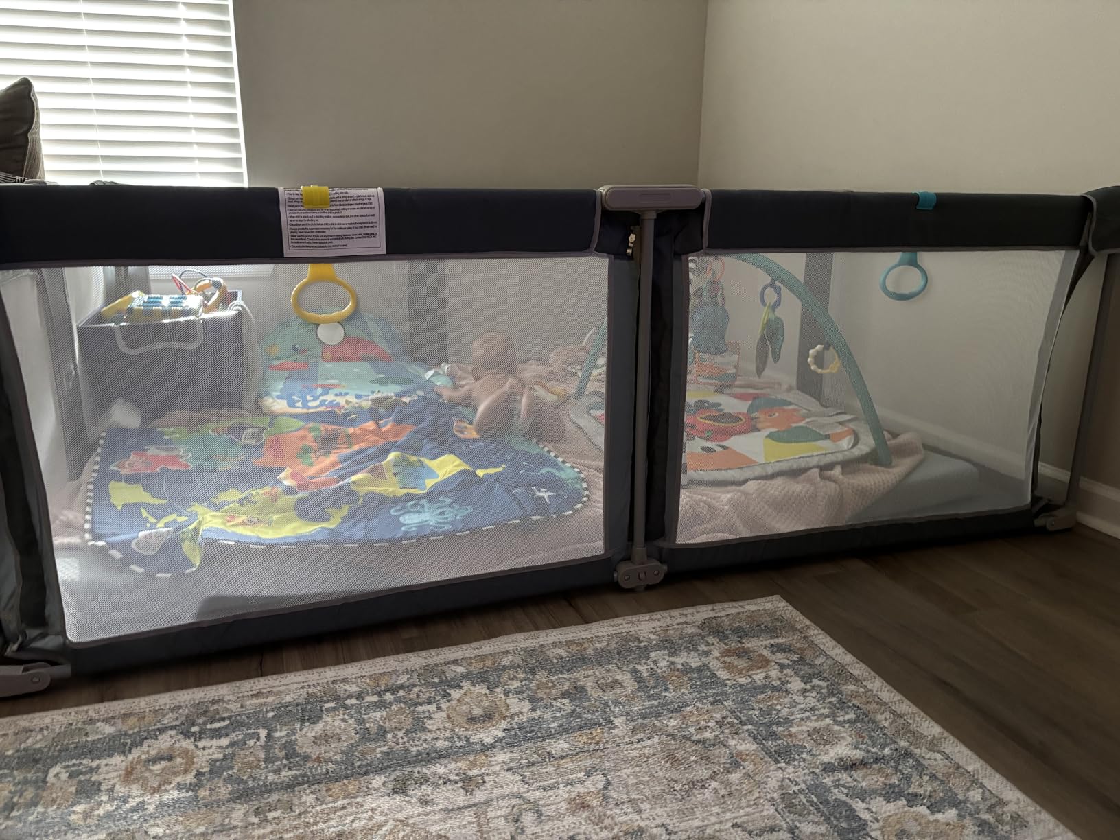 OMZER Foldable Baby Playpen, 71x79 Inch Extra Large Collapsible Play Yard customer photo 1